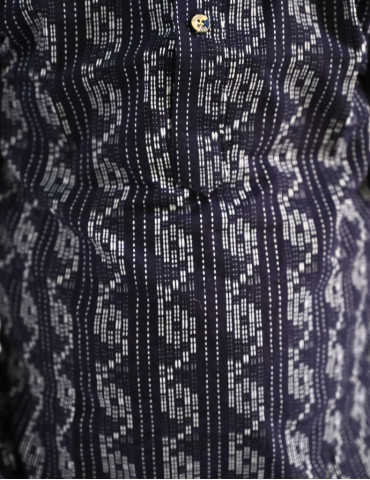 Katha Stitched Dark Navy Blue Kurta Boy