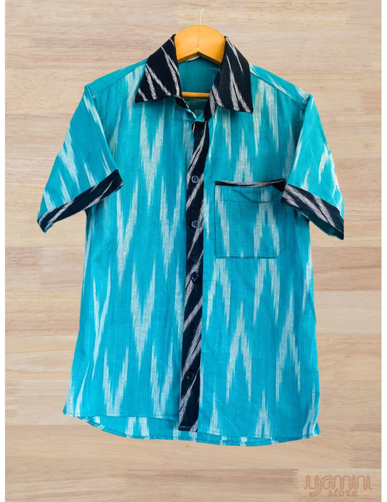 Ikat Designer Boys Teal Black