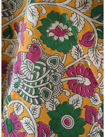 Kalamkari Block Printed Natural Dyed Cotton Dupatta