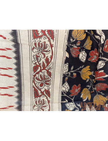 Kalamkari Block Printed Natural Dyed Cotton Dupatta