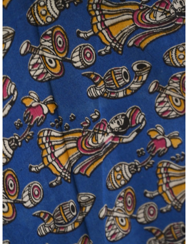 Kalamkari Block Printed Natural Dyed Cotton Dupatta