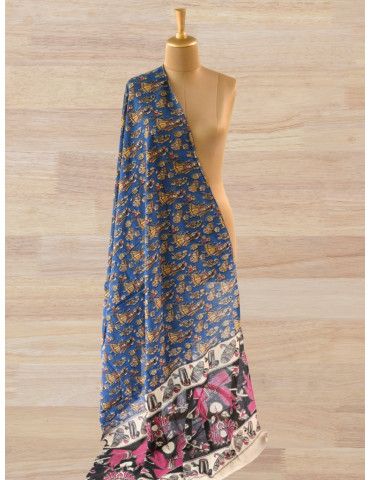 Kalamkari Block Printed Natural Dyed Cotton Dupatta