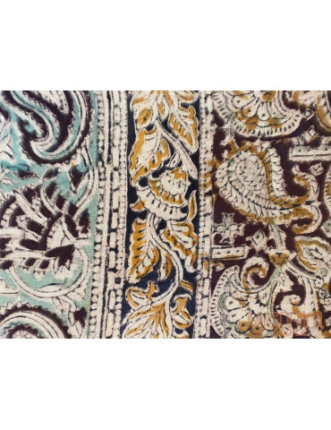 Kalamkari Block Printed Natural Dyed Cotton Dupatta