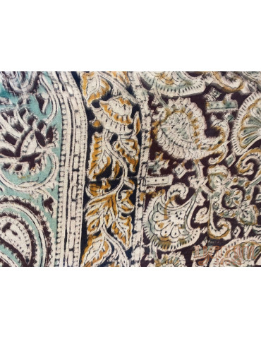 Kalamkari Block Printed Natural Dyed Cotton Dupatta