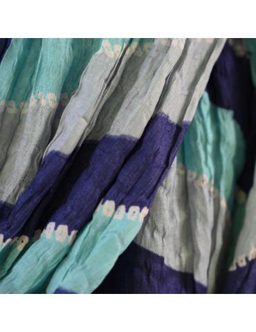 Bandhani Blue Teal Grey Shade