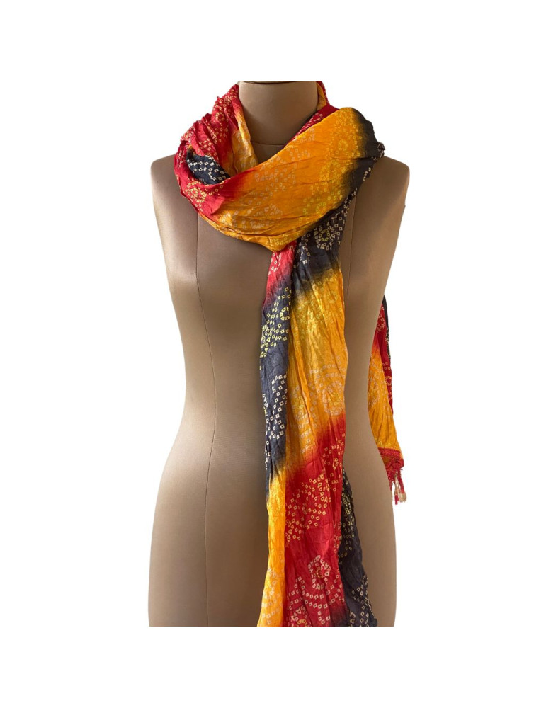 Bandhani Printed Multicolor Dupatta