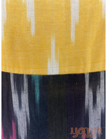 Kids Danish Design Ikat Frock - Black Yellow