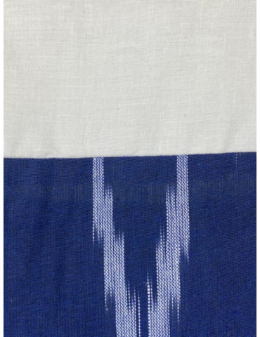 Danish Design Frock (Ikkat) Navy Blue White
