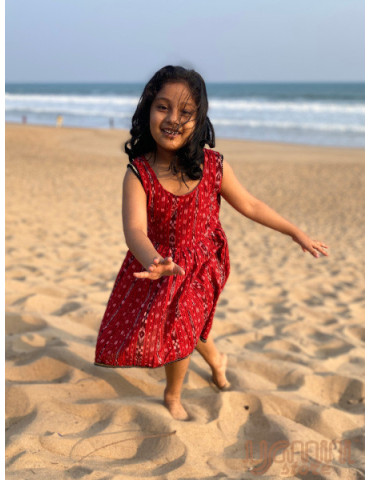 Frock (Sambalpuri) Red