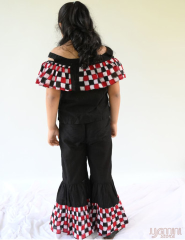 Sarara (Sambalpuri) Black Red