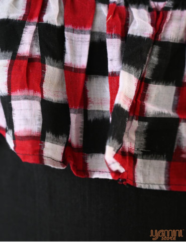 Sarara (Sambalpuri) Black Red