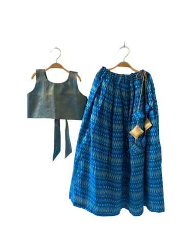Copper Sulphate Girl Lehenga Choli (Set of 2)