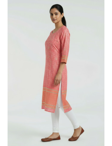 Yamini Chinon Kurt1 Red with Sequence work