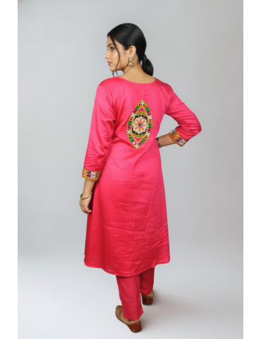 Designer Kurta Set with Angrakya Design