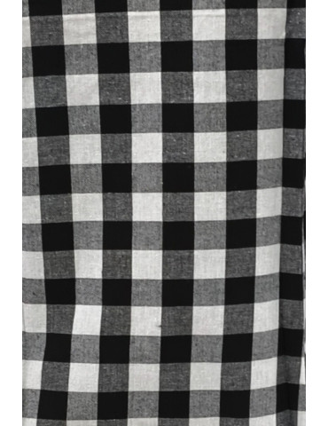 Black & White Checker Half Pant with Jacket