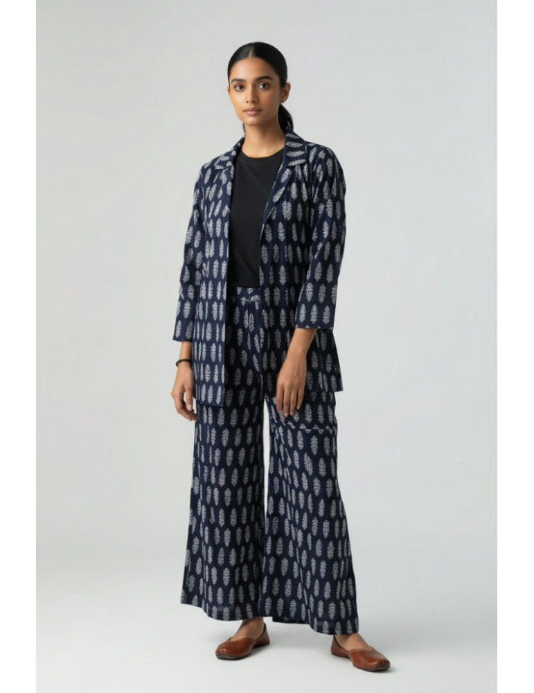 Yamini Ajrakh Handblock Print Cord Set