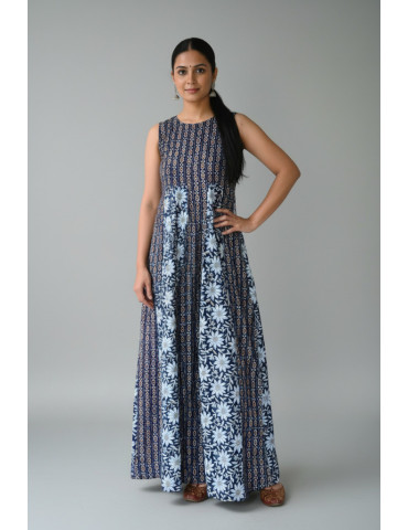 Block Print Gown