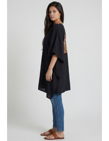 Women Black Multicolor Kaftan