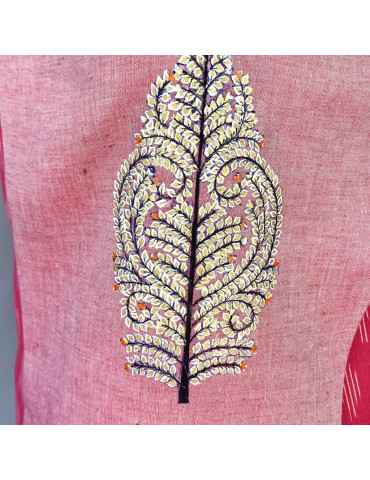 Yamini Ikat Handloom Pattachitra  Life Tree Waistcoat/Jacket 