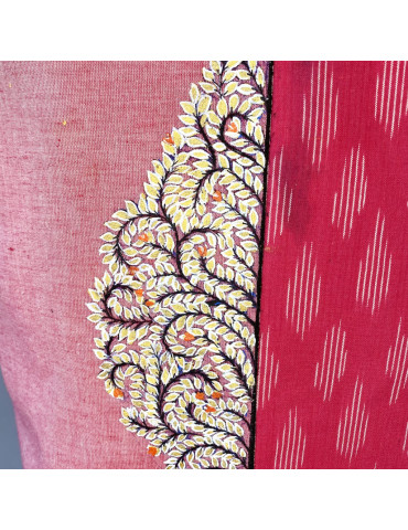 Yamini Ikat Handloom Pattachitra  Life Tree Waistcoat/Jacket 