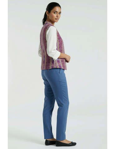 Yamini Sambalpuri Handloom Pattachitra Hand Painted Waistcoat/Jacket 