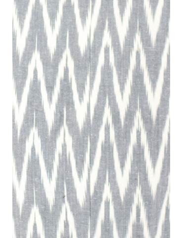 Yamini Ikat Cotton Grey  Short Handloom Waistcoat/Jacket