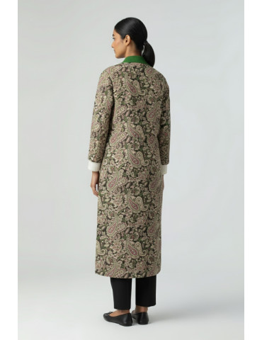 Kalamkari Cotton Multicolor Long Handloom Waistcoat/Jacket