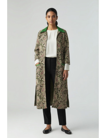 Kalamkari Cotton Multicolor Long Handloom Waistcoat/Jacket