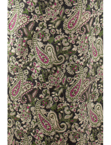 Yamini Black Kalamkari Cotton Long Handloom Waistcoat/Jacket