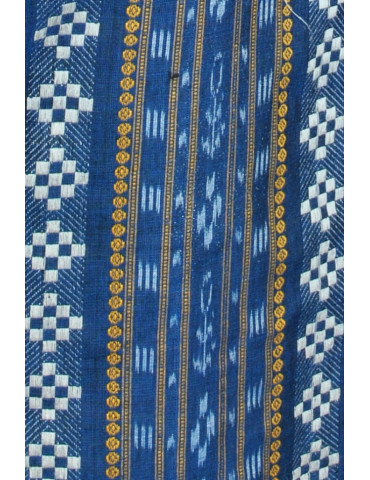 Sambalpuri Geometric Pattern Handloom Long Waistcoat/Jacket