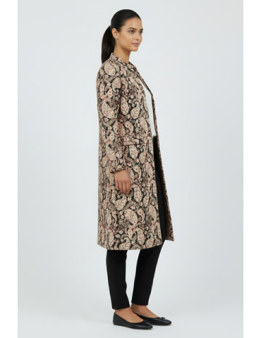 Kalamkari Cotton Long Handloom Waistcoat/Jacket