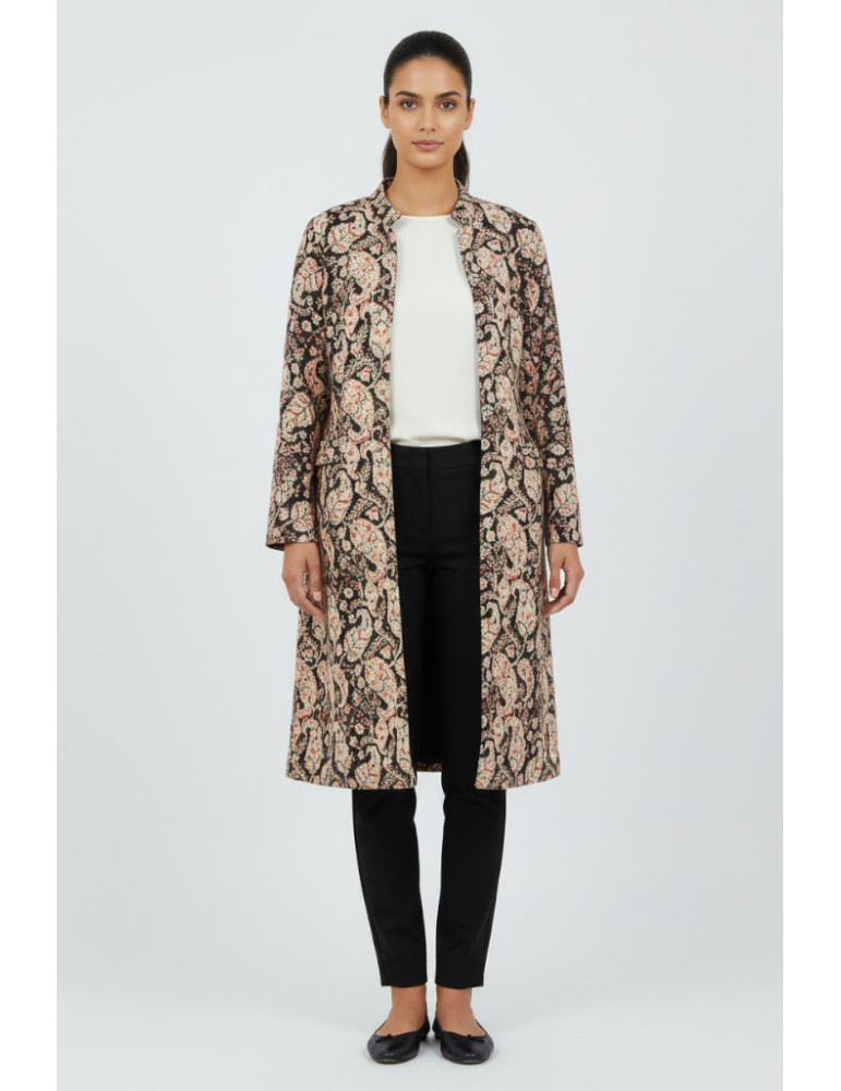 Kalamkari Cotton Long Handloom Waistcoat/Jacket