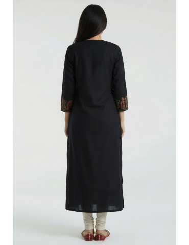 Women Black Cotton Sambalpuri Handloom Tribal Shrug and Overlays