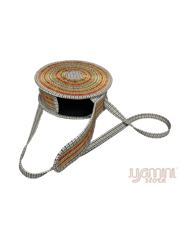 Bamboo 9" round sling ladies bag (Design1)