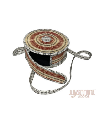 Bamboo 9" round sling ladies bag (Design6)