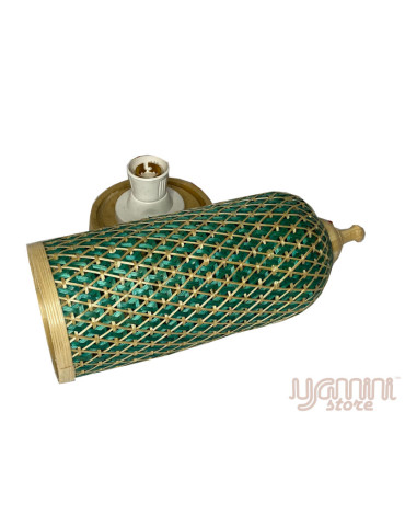 Bamboo Standing lamp Green