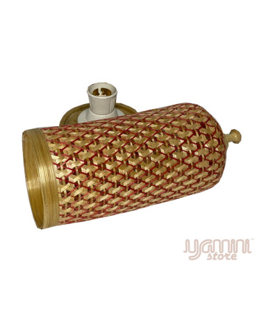 Bamboo Standing lamp Red