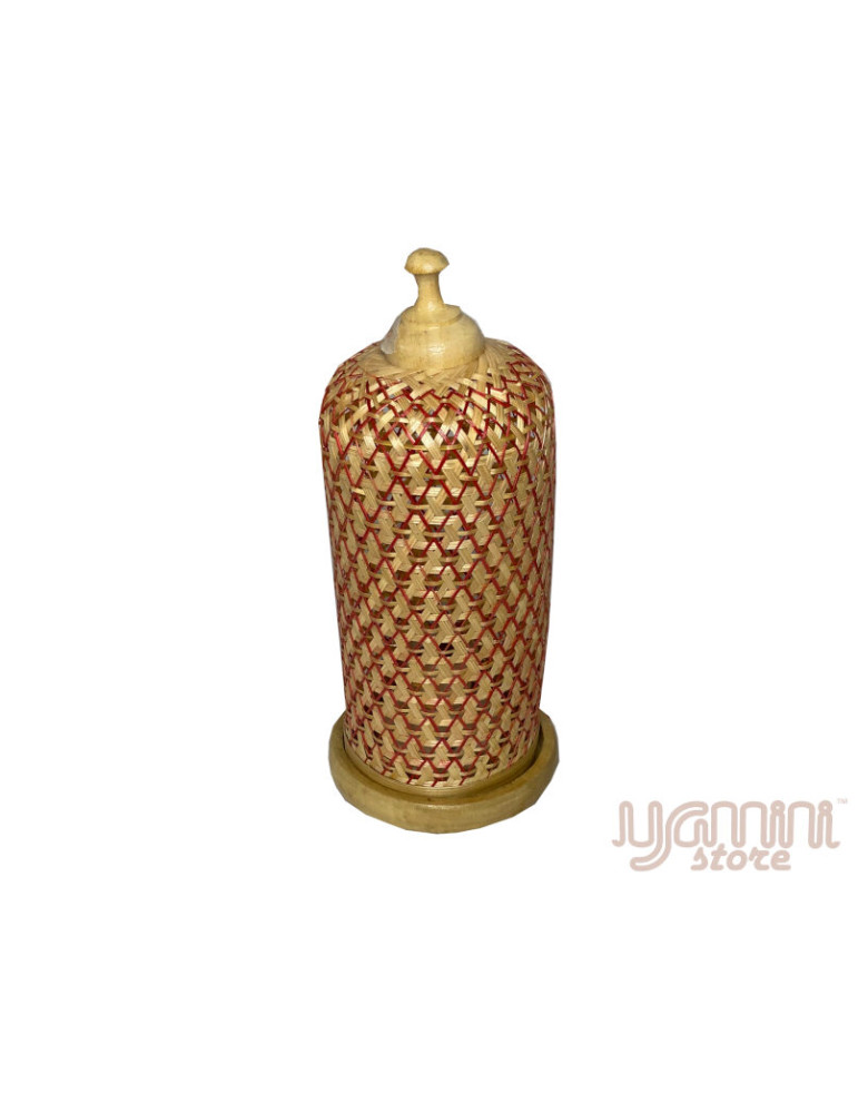 Bamboo Standing lamp Red