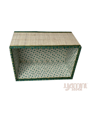 Bamboo mat Loundry Box