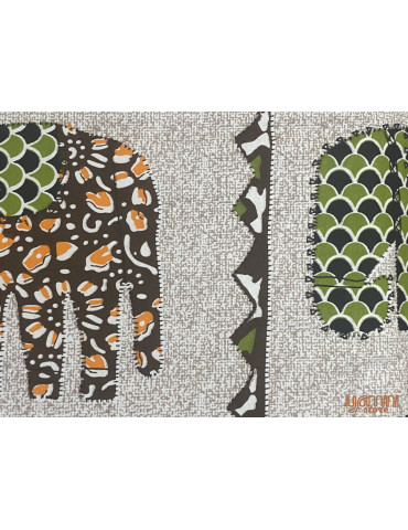 Animal Pattern Premium Pure Cotton Handloom Double Bedsheet with Pillow Cover 