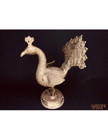 Dhokra Craft - Dancing Peacock