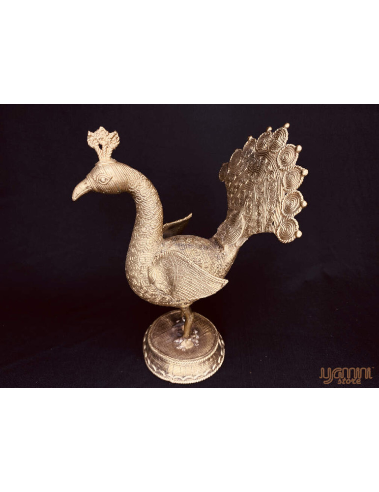 Dhokra Craft - Dancing Peacock