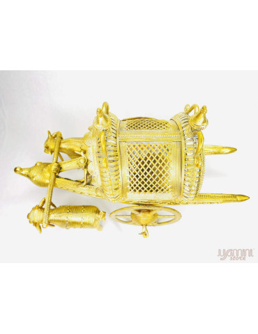 Dhokra Craft - Exquisite Antique Bullock Cart 