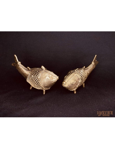 Dhokra Craft - Small Fish Set