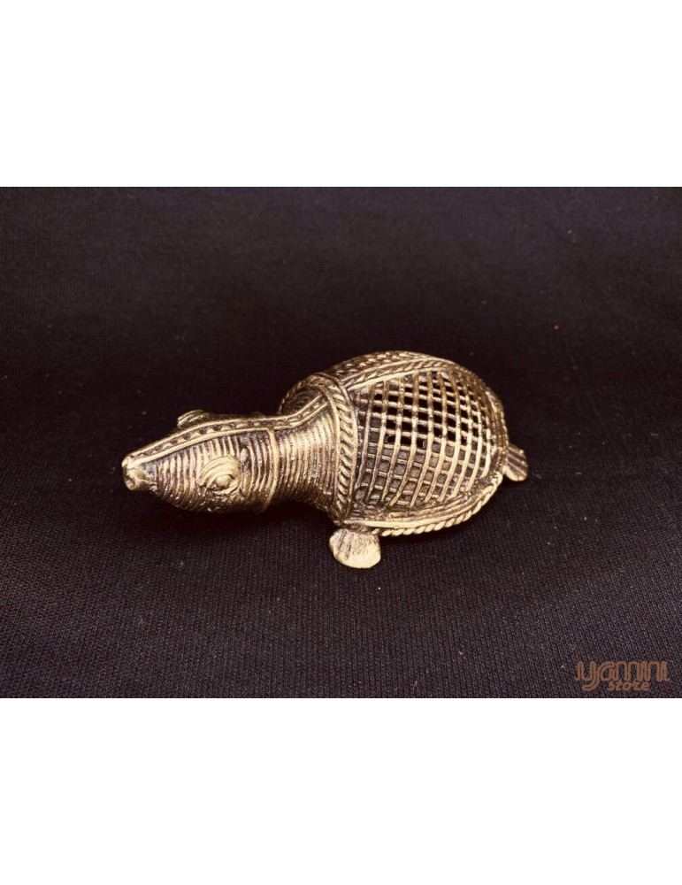 Dhokra Craft - Small Turtle 