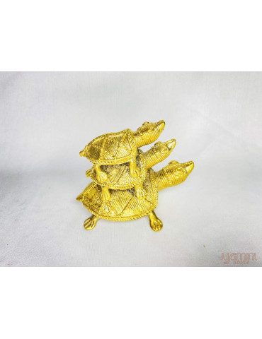 Dhokra Craft - Turtle Family