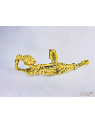 Dhokra Craft - Tribal Sleeping Reading