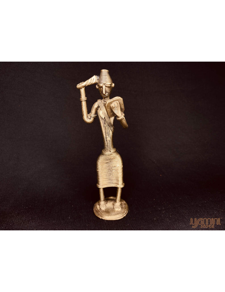 Dhokra Craft - Tribal Standing Combing