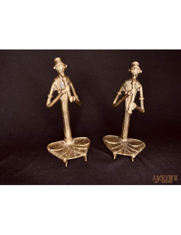 Dhokra Craft -  Sitting Musician Set 