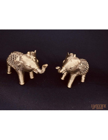 Dhokra Craft - Elephant Set (Small)